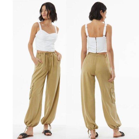 YFB Young Fabulous Broke womens Klem Cargo Pants Willow Sz M - Picture 1 of 10